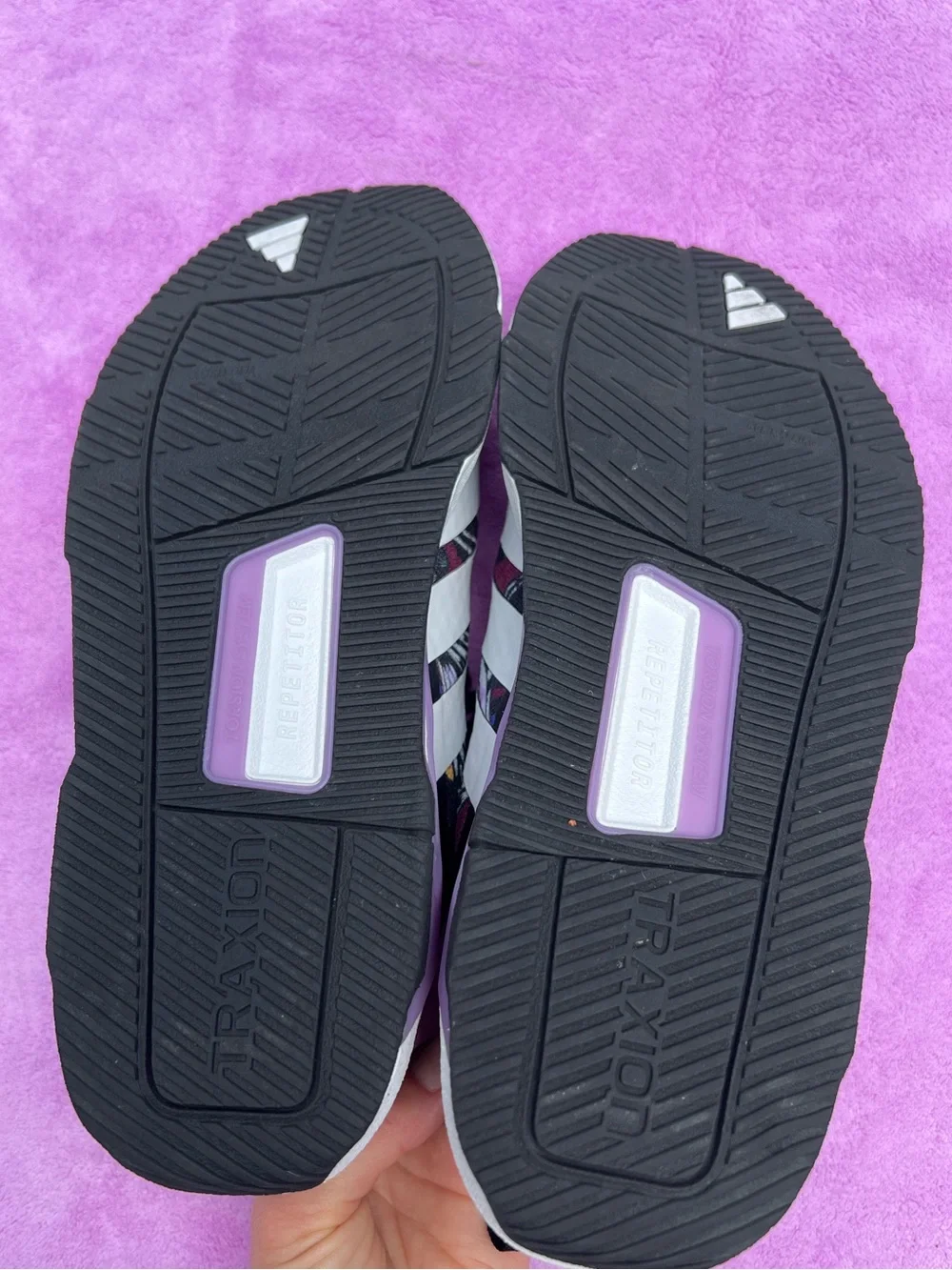 Adidas Women’s  Maroon & White Training Sneakers with Purple Accent